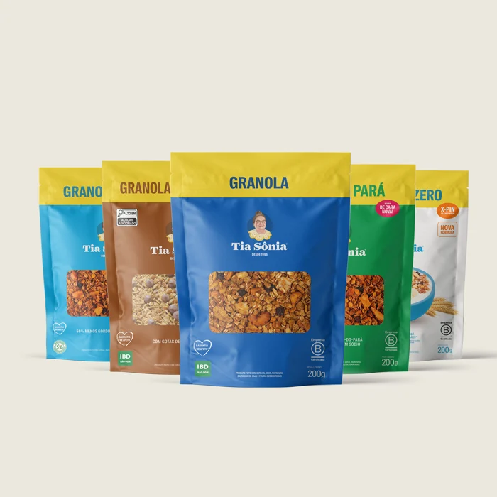 KIT COM 5 GRANOLAS - LINHA SABORES