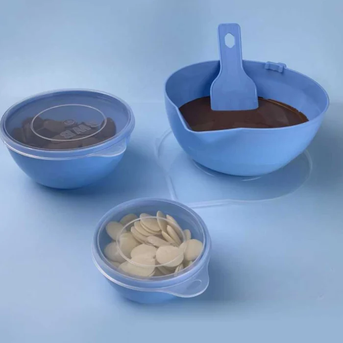 Derretedeira Prática para Chocolate Azul Candy Color Pequena - BWB (6)
