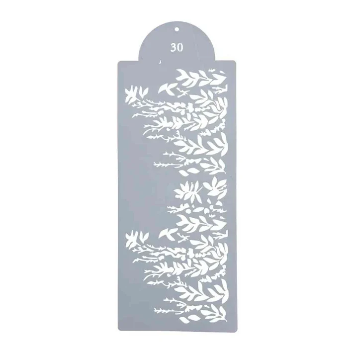 Stencil Floral Campestre (39 x 15cm) - Allonsy