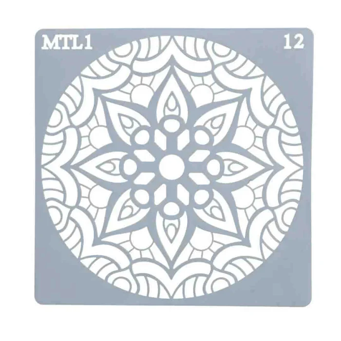 Stencil Mandala Vitral (15 x 15cm) - Allonsy