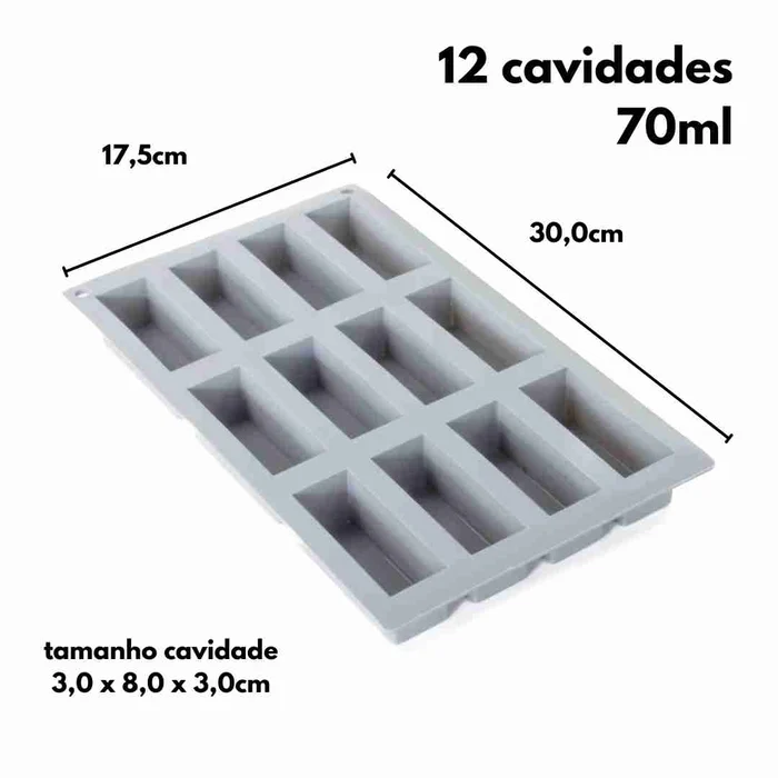 Forma de Silicone Mini Cakes (70ml) - Allonsy (3)