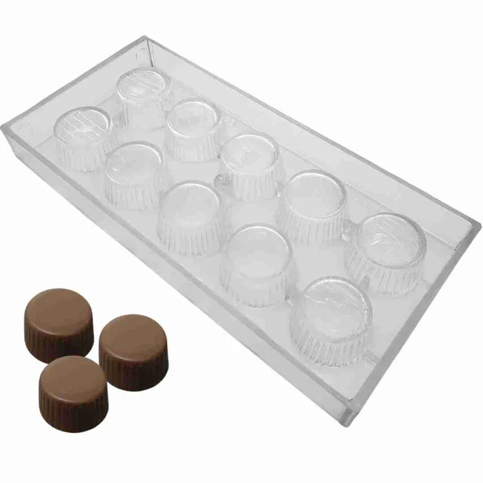 Forma de Chocolate em Policarbonato Alpino (14g) - Cristal Formas