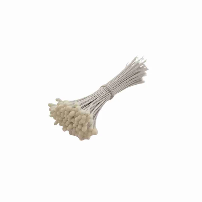 Pistilo para Flor Mini 1 Ponta Branco (100uni) - Pistilos Primor