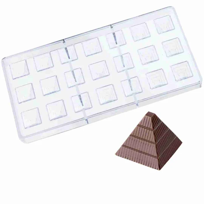 Forma de Chocolate em Poliestireno Pirâmide (6g) - Allonsy