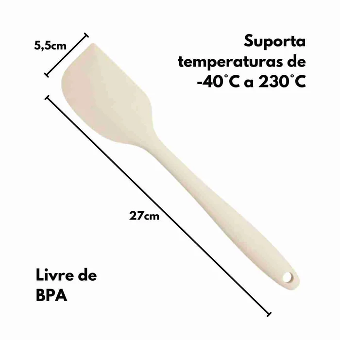 Espátula Pão Duro de Silicone Bege (27cm) - Allonsy (2)