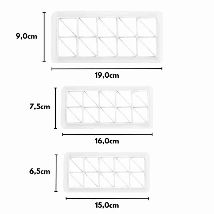 Kit Cortadores para Pasta Americana Padrão Geométrico (3uni) - Allonsy (3)