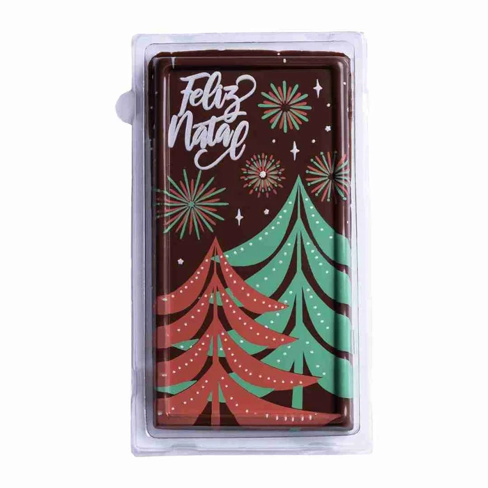 Forma Decorativa Blister Tablete/Barra Natal - Papai Noel e Pinheiro (4cav) - Stalden (4)