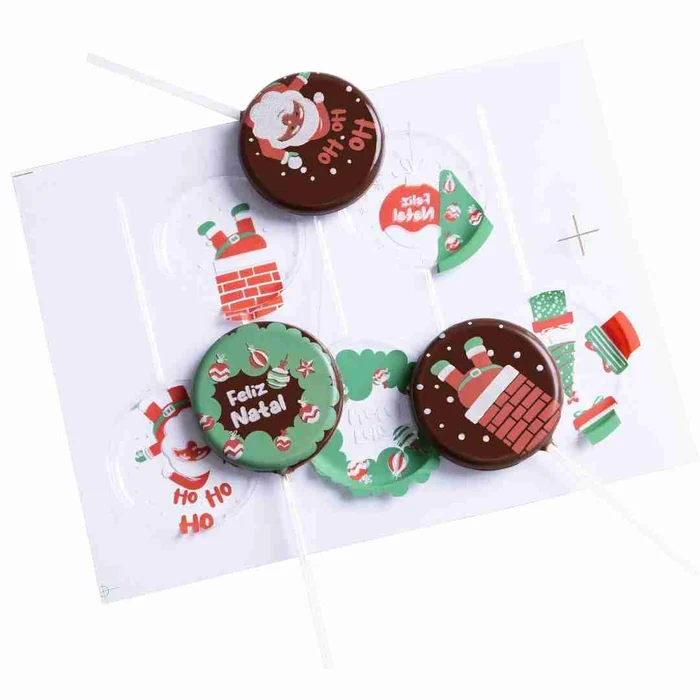 Forma Decorativa Blister Pirulito Natal - Presentes (5cav) - Stalden (3)