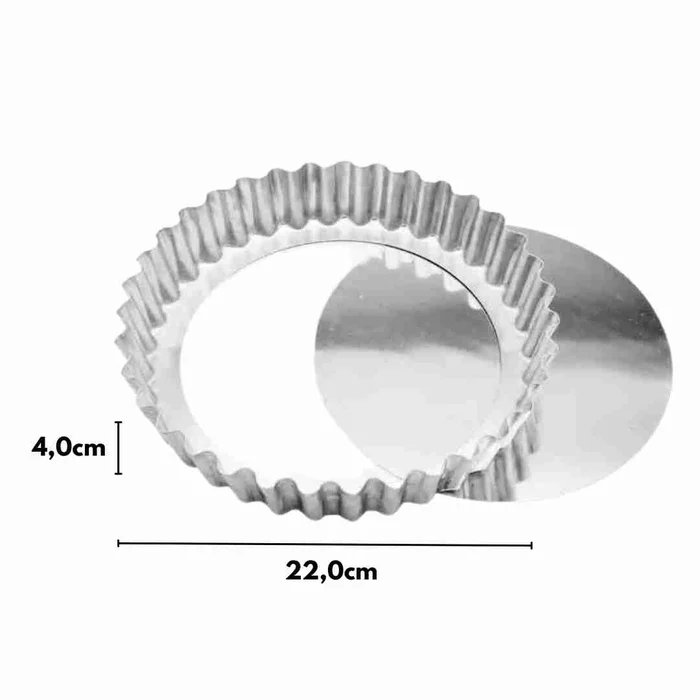 Forma para Torta Crespa Fundo Removível (22 x 4cm) - Caparroz (2)