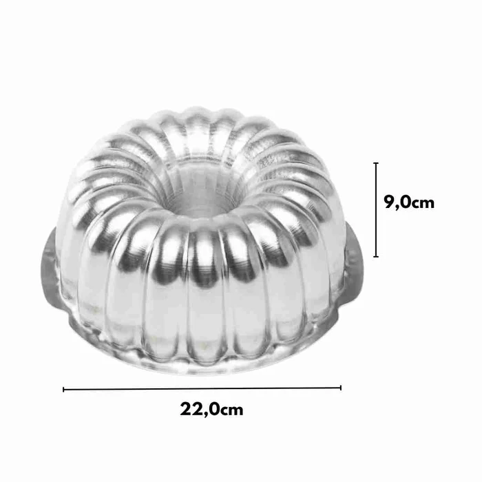 Forma Suíça Bundt de Bolo Festa Elegante (22cm) - Caparroz (2)