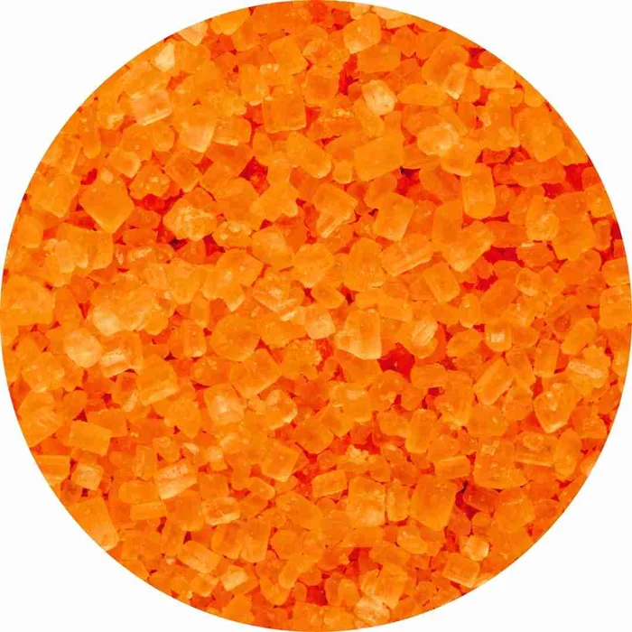 Açúcar Cristal Colorido Laranja (500g) - Mix (3)