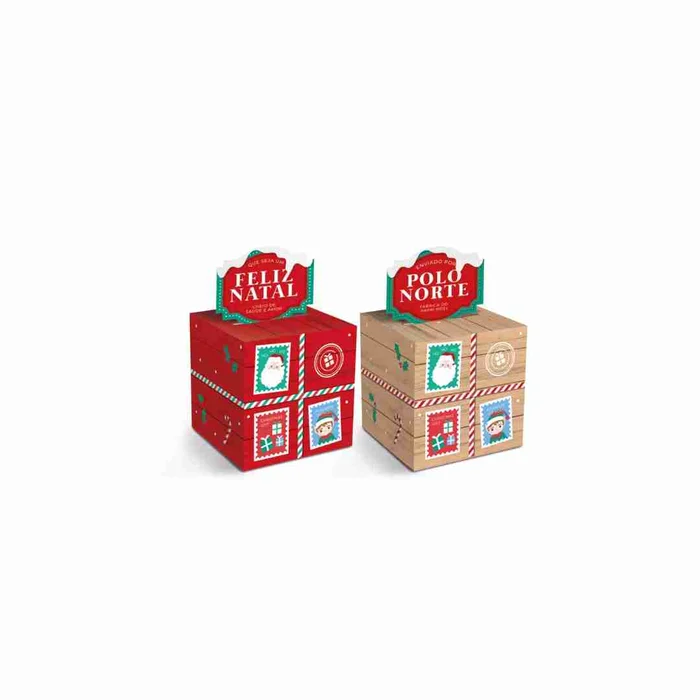 Caixa Natal Pop Up Polo Norte 7x7cm (10uni) - Cromus