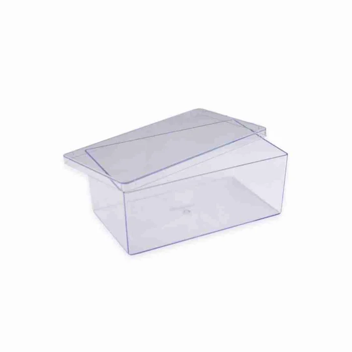 Cake Box Cristal Retangular com Tampa (500ml) - BlueStar (3)