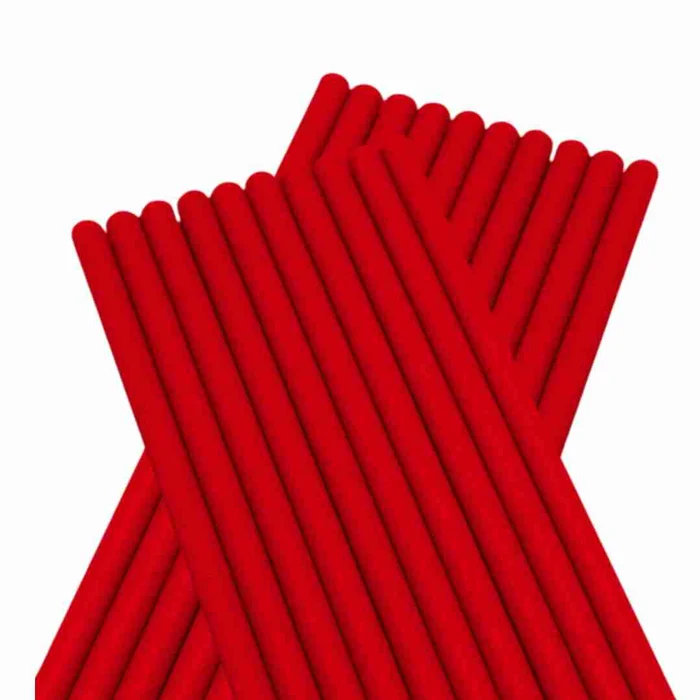 Canudo de Papel Liso Vermelho (20uni) - BWB (2)