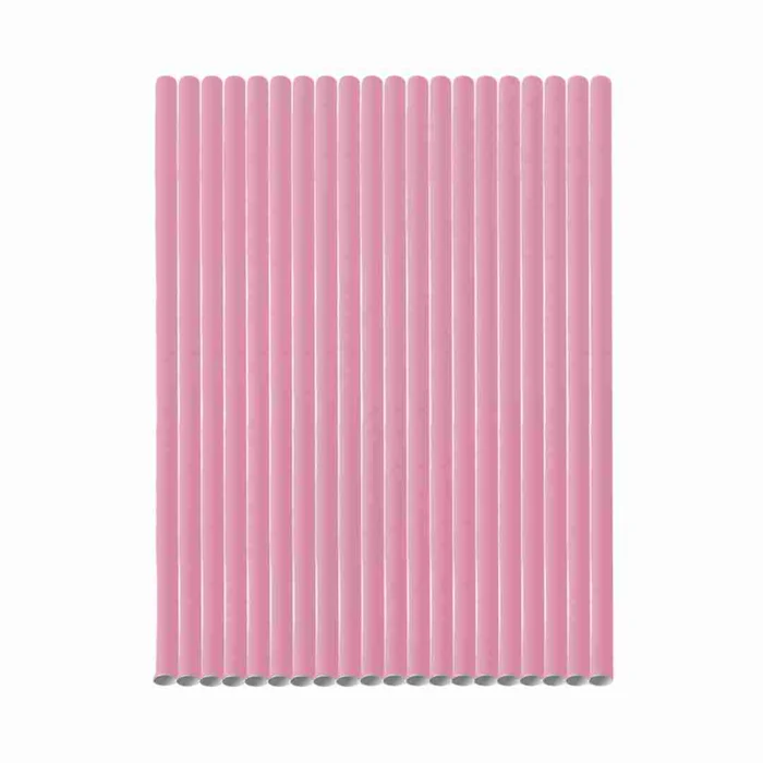 Canudo de Papel Liso Rosa (20uni) - BWB