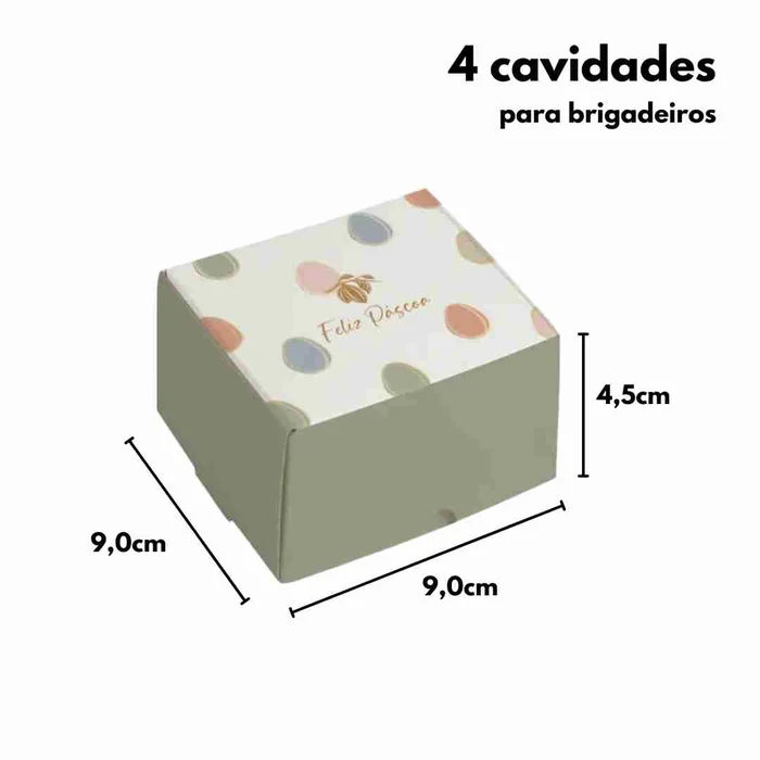 Caixa para 4 Brigadeiros e Bombons Tonal (10uni) - Cromus (2)