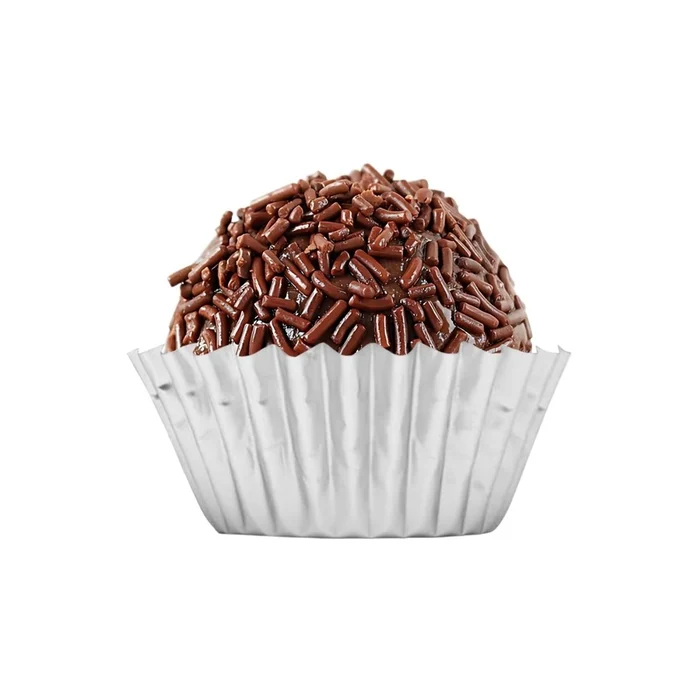 Forminha de Brigadeiro em Papel n°5 Metalizada Prata (100uni) - Mago (4)