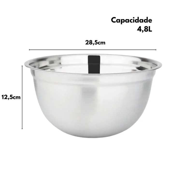 Tigela Bowl em Inox (4,8L) - Hercules (2)