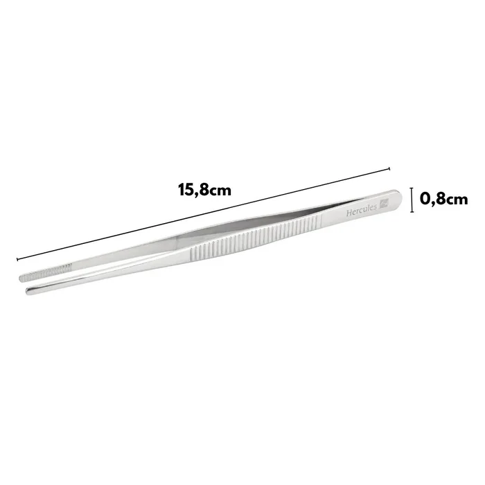 Pinça Culinária Reta em Inox (15,8cm) - Hercules (4)