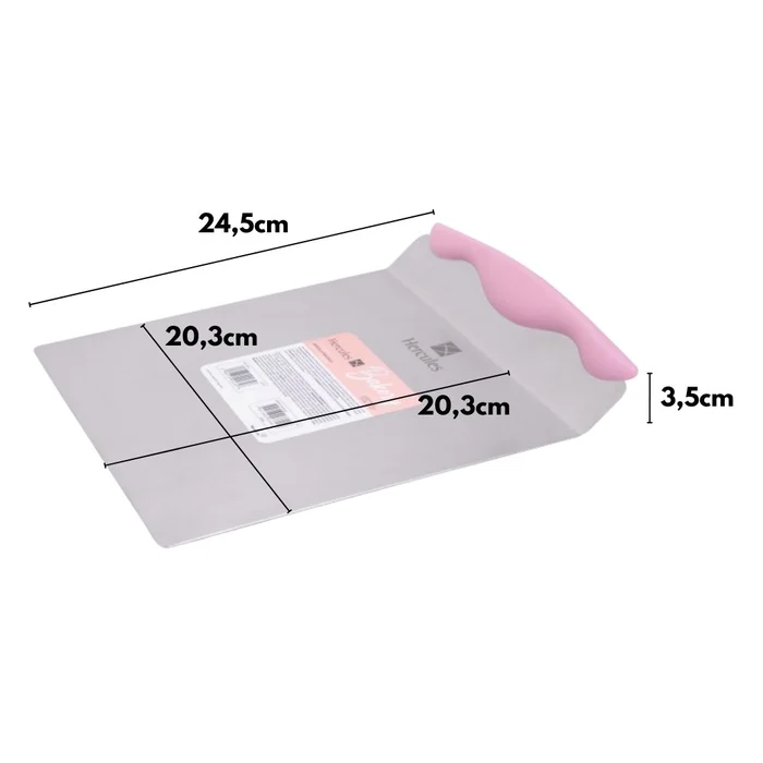 Salva Bolos Quadrado em Inox (20,3cm) - Hercules (2)