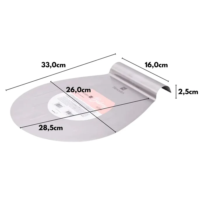 Salva Bolos Redondo em Inox (26cm) - Hercules (2)