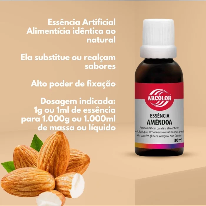 Essência Amêndoa (30ml) - Arcolor (3)