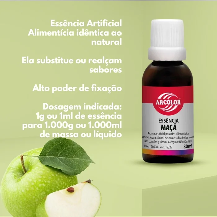 Essência Maçã (30ml) - Arcolor (3)