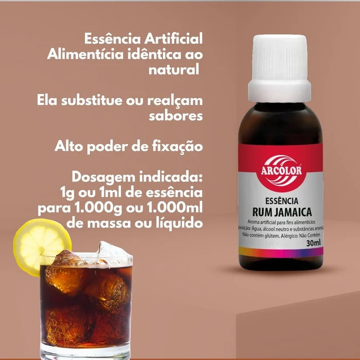 Essência Rum Jamaica (30ml) - Arcolor (3)