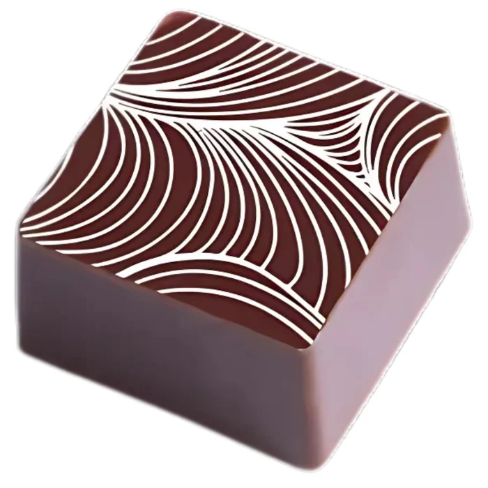 Transfer para Chocolate (40 x 30cm) - Abstrato 2 Branco (2)