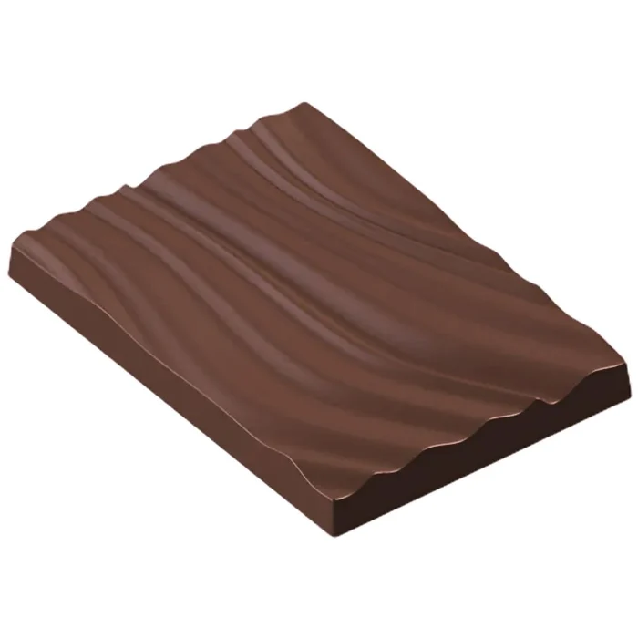 Forma de Chocolate em Policarbonato Tablete/Barra Flow (60g) - Gramado Injetados (11)