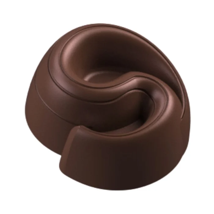 Forma de Chocolate em Policarbonato Bombom Enlace (15g) - Gramado Injetados (10)