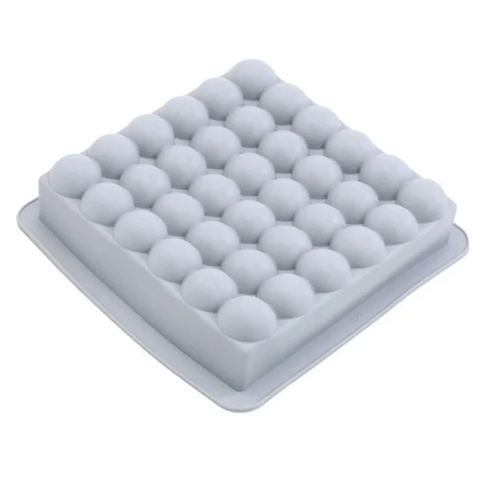 Forma de Bolo em Silicone Quadrado com Bolhas 1400ml - Allonsy B