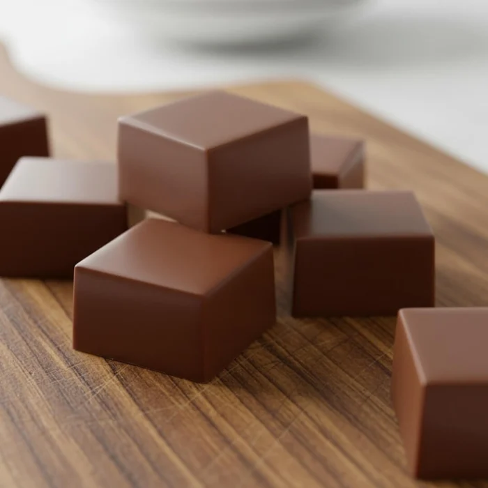 Forma de Chocolate em Policarbonato Bombom Quadrado Reto 29mm 19g - Gramado Injetados B