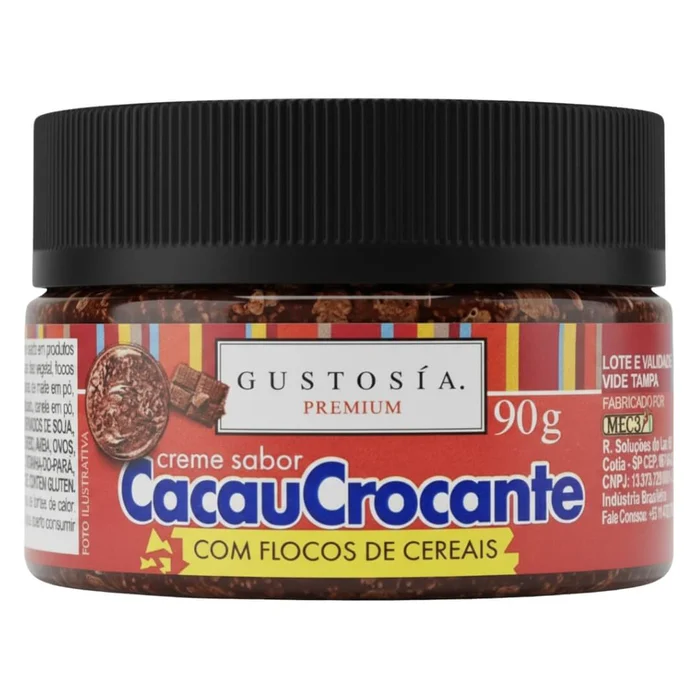 Pasta Saborizante Cacau Crocante (90g) - Gustosia Premium