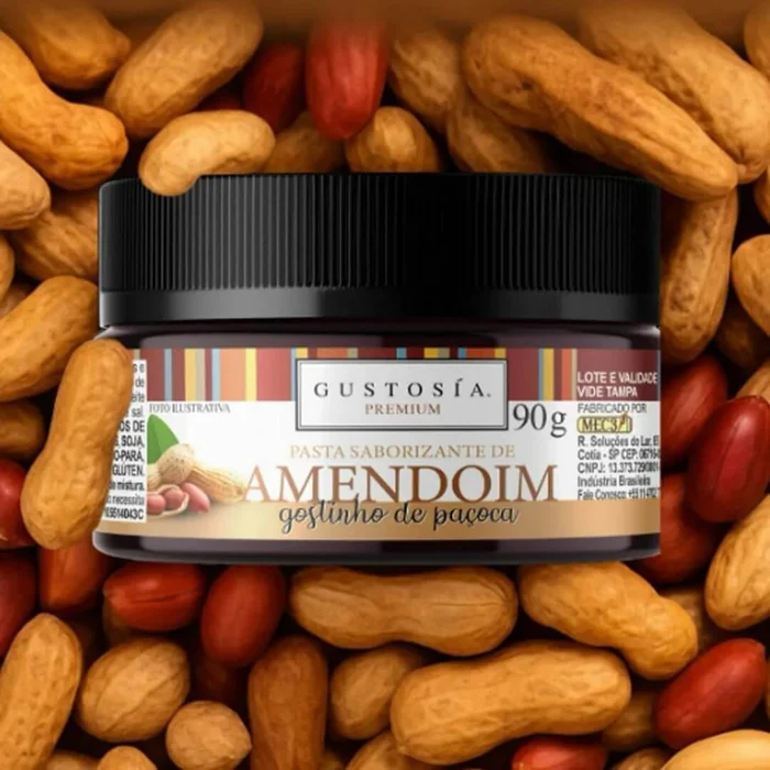 Pasta Saborizante Amendoim (90g) - Gustosia Premium B