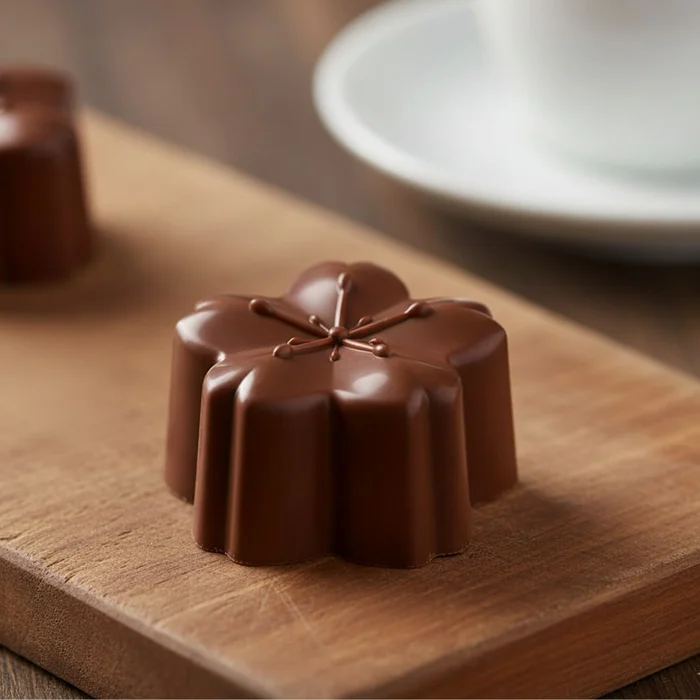 Forma de Chocolate em Policarbonato Mini Sakura 14g - Gramado Injetados C
