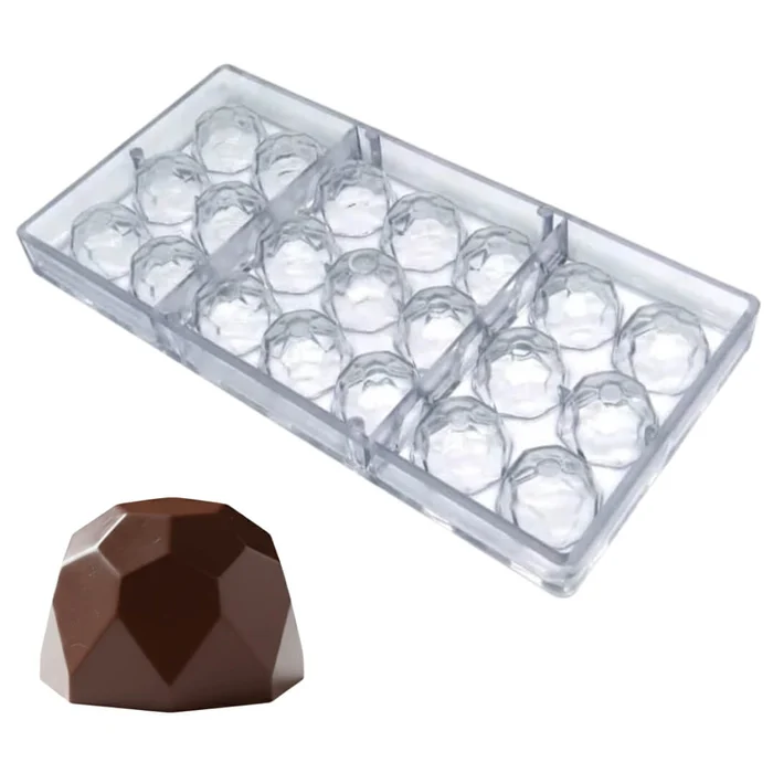 Forma de Chocolate em Policarbonato Diamante 13g - Gramado Injetados A