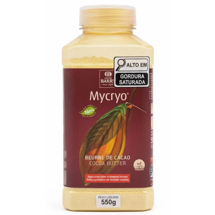 Mycryo Manteiga de Cacau em Po 550g - Cacao Barry A