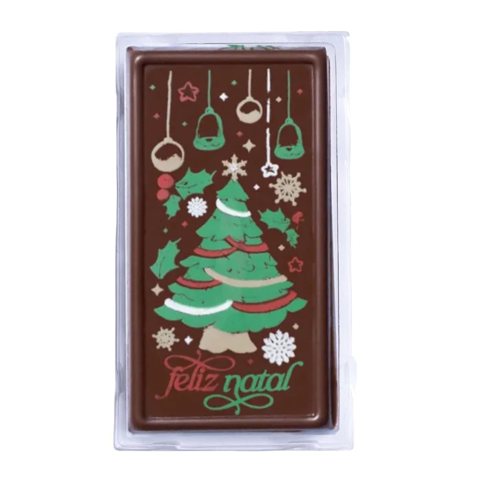 Forma Decorativa Blister Tablete/Barra Natal Pinheiro e Luzes (4 cavidades) - Stalden (3)