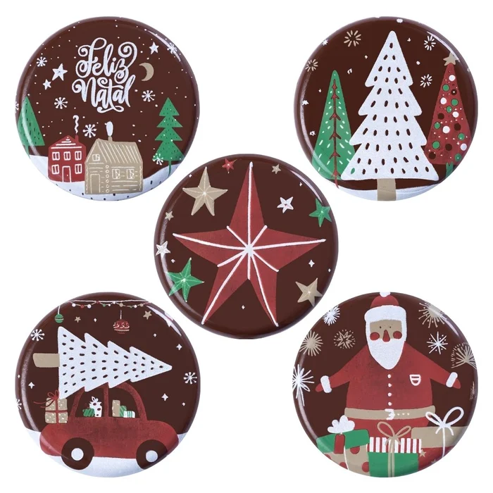 Forma Decorativa Blister Pirulito Estrela e Árvore de Natal (5 cavidades) - Stalden (2)