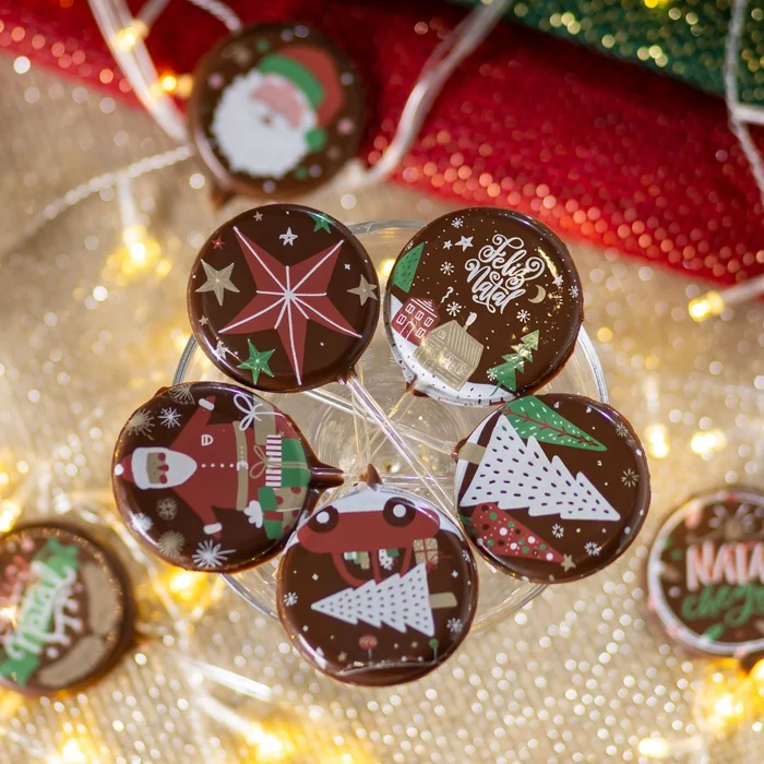 Forma Decorativa Blister Pirulito Estrela e Árvore de Natal (5 cavidades) - Stalden (6)