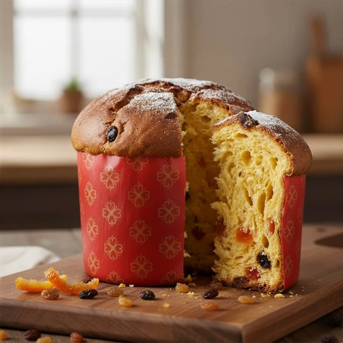 Forma para Panetone 250g Vermelho 10uni - Ultrafest B