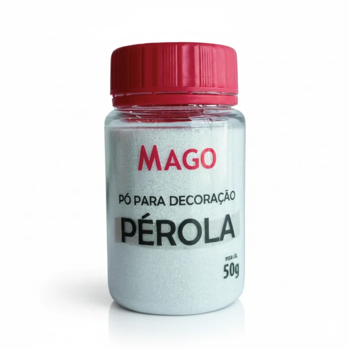 Pó Brilhante para Decoração Pérola Brilhante 50g - Mago