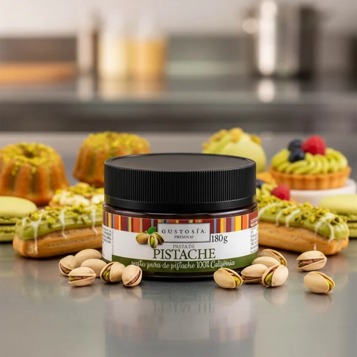 Pasta Saborizante Pistache 100 California 180g - Gustosia Premium D