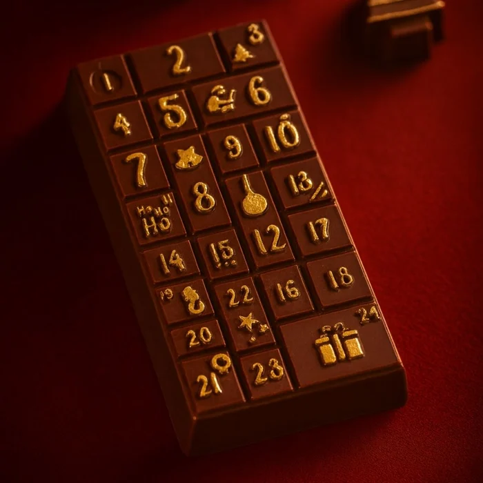 Forma de Chocolate Tablete/Barra Calendário Advento (365g) Acetato e Silicone - BWB (2)