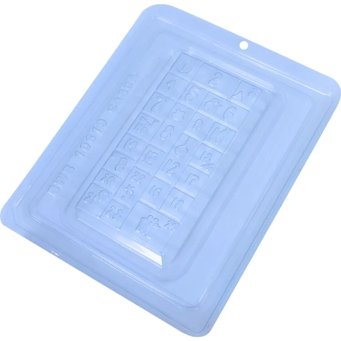 Forma de Chocolate Tablete/Barra Calendário Advento (365g) Acetato e Silicone - BWB (4)