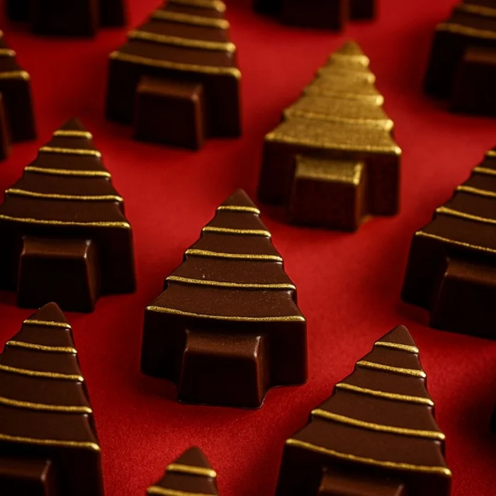 Forma de Chocolate Bombom Árvore de Natal (21g) Acetato e Silicone - BWB (3)