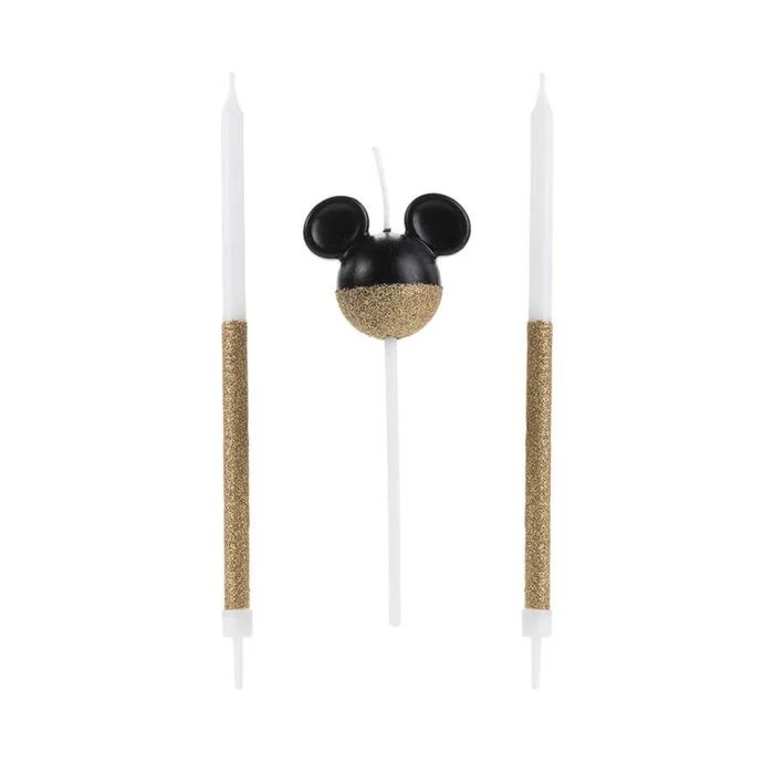 Vela Mickey Dourado (3pcs) - Silver Chef