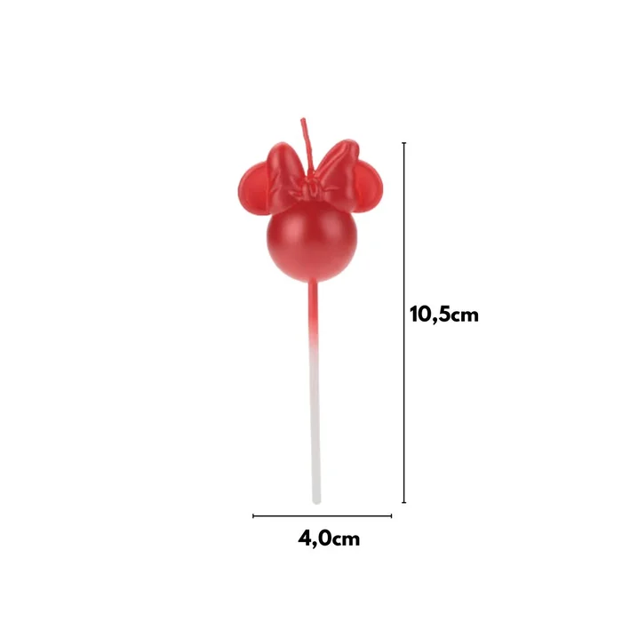 Vela Minnie Vermelho - Silver Chef (2)