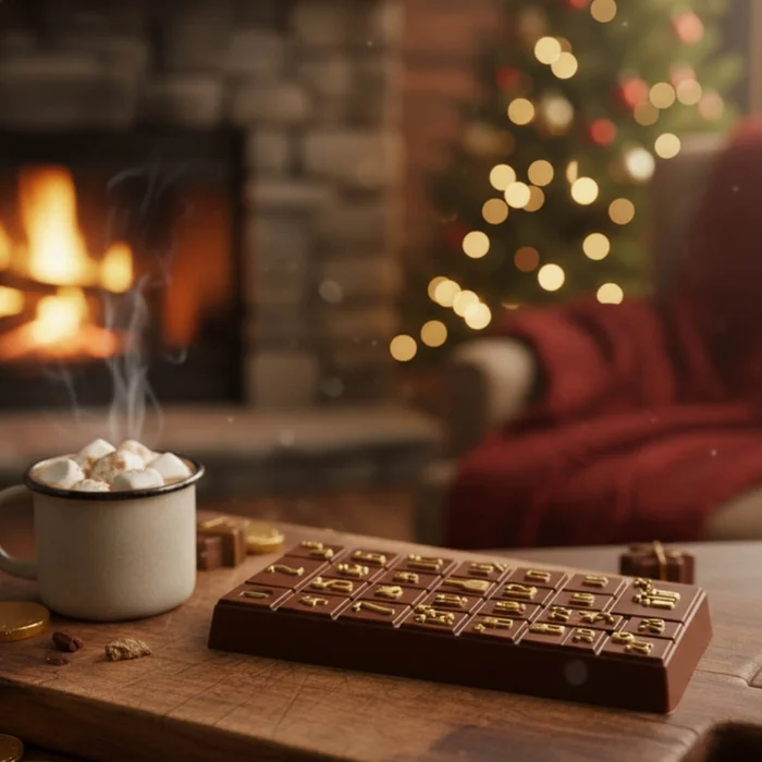 Forma de Chocolate Tablete Barra Calendário Advento 365g Acetato e Silicone - BWB